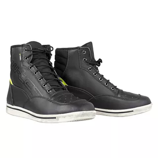Motorcycle Shoes W-TEC Culabus - Black-Grey - Black-Fluo