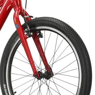 Junior Bike Kross LEVEL JR 1.0 24” Gen 007 - červená / marinový / lesk