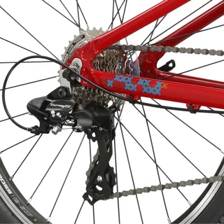 Junior Bike Kross LEVEL JR 1.0 24” Gen 007 - červená / marinový / lesk