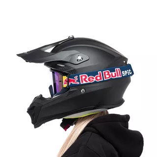 Motocross Goggles Red Bull Spect Whip, Matte Blue, Blue Mirrored Lens