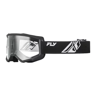 Children’s Motocross Goggles Fly Racing Focus Youth - černá/bílá, čiré plexi