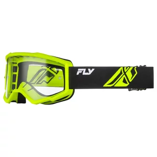 Children’s Motocross Goggles Fly Racing Focus Youth - černá/hi-vis, čiré plexi