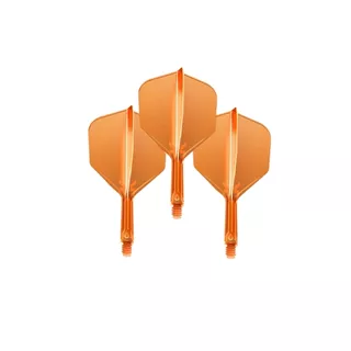 Dart Flights Target K-Flex Neon No.6 Short – 3-Pack - Fluo Yellow - Fluo Orange
