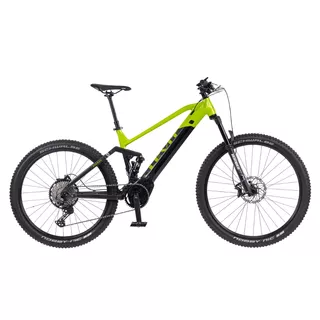 Full-Suspension Mountain E-Bike Levit Svarog BF Overstep 630 29”/27.5” – 2024 - Lime Black Pearl