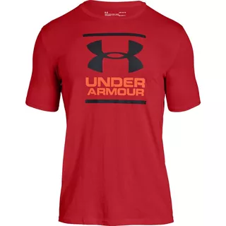 Men’s T-Shirt Under Armour GL Foundation SS T - Red/Magma Orange/Black