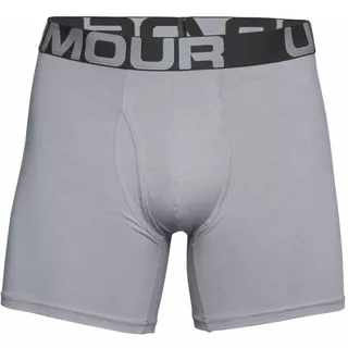 Men’s Boxer Jocks Under Armour Charged Cotton 6in – 3-Pack - Mod Gray