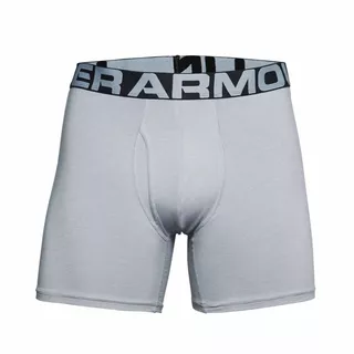 Men’s Boxer Jocks Under Armour Charged Cotton 6in – 3-Pack - Mod Gray