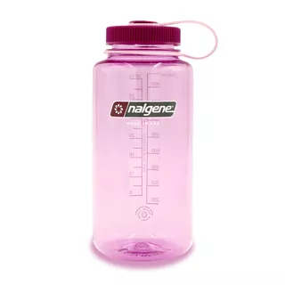 Outdoor Water Bottle NALGENE Wide Mouth Sustain 1 L - Gray w/Blue Cap - Cosmo 32 WM