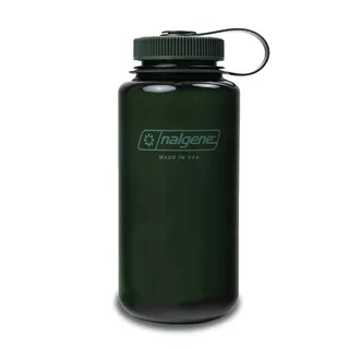 Outdoor Water Bottle NALGENE Wide Mouth Sustain 1 L - Gray w/Blue Cap - Jade