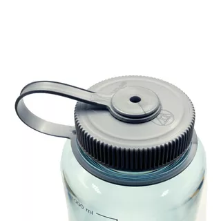 Outdoor Water Bottle NALGENE Wide Mouth Sustain 1 L - Gray w/Blue Cap