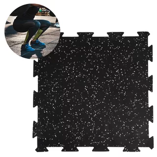 Heavy Duty Floor Mat inSPORTline Puzeko 50 x 50 x 1 cm - Black-Grey