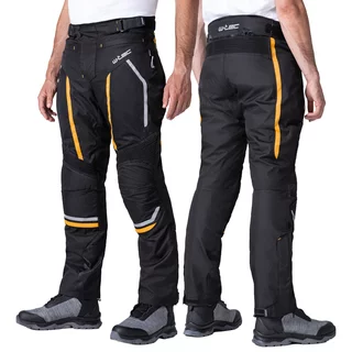 Men’s Summer Motorcycle Pants W-TEC Toranio - Black-Yellow