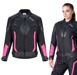 Women’s Motorcycle Jacket W-TEC Durmana - Black-Pink