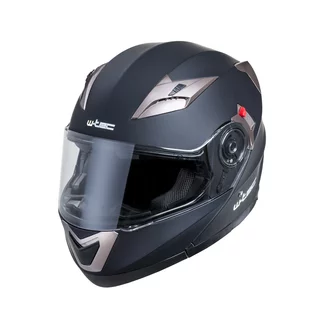 Flip-Up Motorcycle Helmet W-TEC Pezzon - White-Bronze
