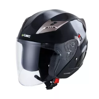 Motorcycle Helmet W-TEC Putta - Matt Black-Bronze
