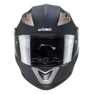 Flip-Up Motorcycle Helmet W-TEC Pezzon - White-Bronze