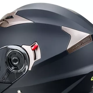 Flip-Up Motorcycle Helmet W-TEC Pezzon - White-Bronze