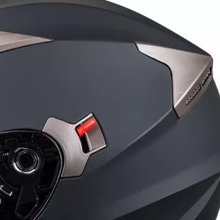 Motorcycle Helmet W-TEC Putta - Matt Black-Bronze