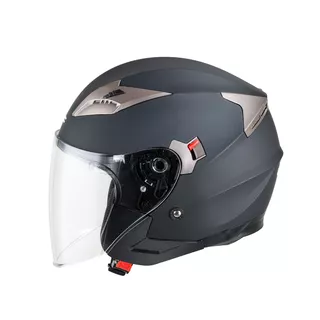 Motorcycle Helmet W-TEC Putta - Matt Black-Bronze