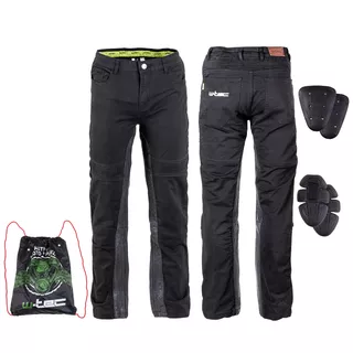 Men’s Motorcycle Pants W-TEC Raggan - Black - Black