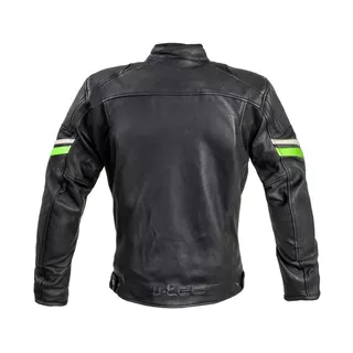 Leather Motorcycle Jacket W-TEC Montegi - Matte Black