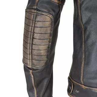 Leather Motorcycle Jacket W-TEC Mungelli - Vintage Brown