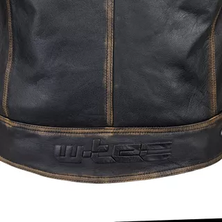 Leather Motorcycle Jacket W-TEC Mungelli - Vintage Brown