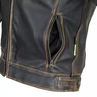 Leather Motorcycle Jacket W-TEC Mungelli - Vintage Brown
