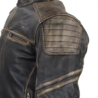 Leather Motorcycle Jacket W-TEC Mungelli - Vintage Brown