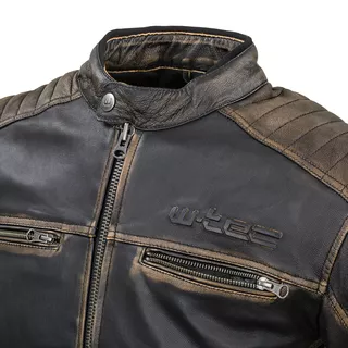 Leather Motorcycle Jacket W-TEC Mungelli - Vintage Brown