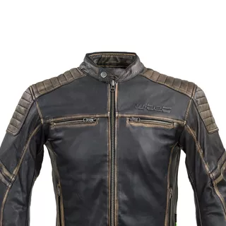 Leather Motorcycle Jacket W-TEC Mungelli - Vintage Brown