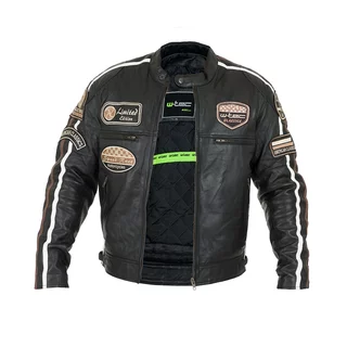 Men’s Leather Motorcycle Jacket W-TEC Sheawen
