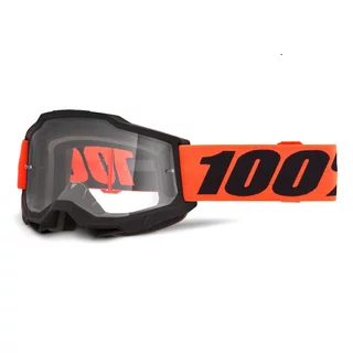 Motocross Goggles 100% Accuri 2 - Scranton Black, Clear Plexi - Ferran černá, čiré plexi