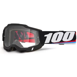 Motocross Goggles 100% Accuri 2 - Magnus černá, čiré plexi