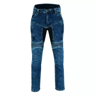 Motorcycle Jeans BOS Prado - Gray - Acid Blue