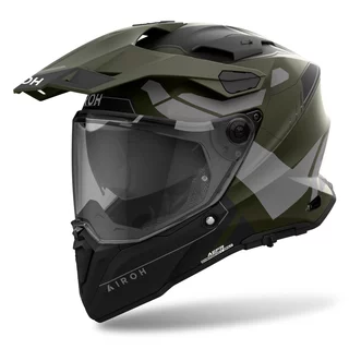 Motorcycle Helmet Airoh Commander 2 Reveal Matte Military Green
