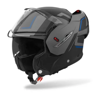 Flip-Up Motorcycle Helmet AIROH MATHISSE 2 Genius P/J Matte Blue