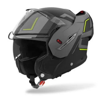 Flip-Up Motorcycle Helmet AIROH MATHISSE 2 Genius P/J Matte Yellow