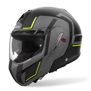 Flip-Up Motorcycle Helmet AIROH MATHISSE 2 Genius P/J Matte Yellow