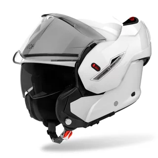 Flip-Up Motorcycle Helmet AIROH MATHISSE 2 Color P/J Glossy White