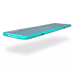 Inflatable Exercise Mat inSPORTline Airstunt 400 x 100 x 10 cm turquoise-dark gray