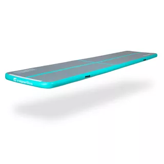 Inflatable Exercise Mat inSPORTline Airstunt 500 x 100 x 10 cm turquoise-dark gray