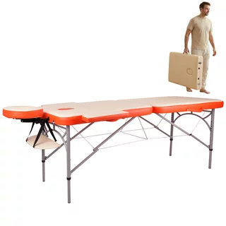 Massage Table inSPORTline Tamati 2-Piece Aluminium - Orange