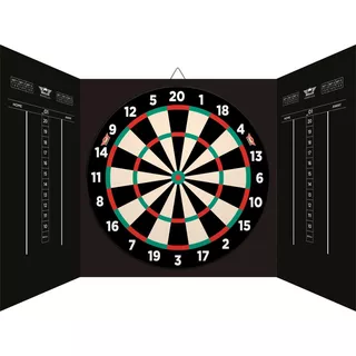 Magnetic Paper Dartboard Cabinet Set Bull’s
