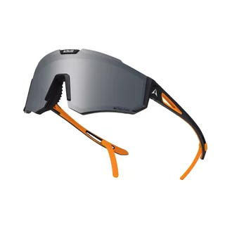 Children’s Sunglasses Altalist Kizuna JR - černo-oranžová se stříbrnými skly