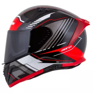 Motorcycle Helmet Cassida Aero Drome Black Pearl/Red/White/Gray