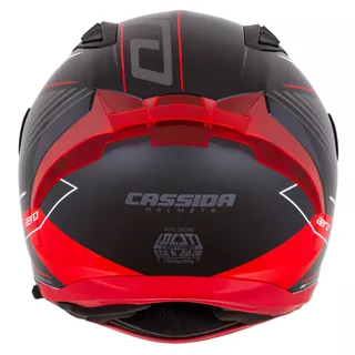Motorcycle Helmet Cassida Aero Drome Black Pearl/Red/White/Gray