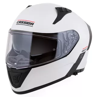 Motorcycle Helmet Cassida Aero Solid White/Black