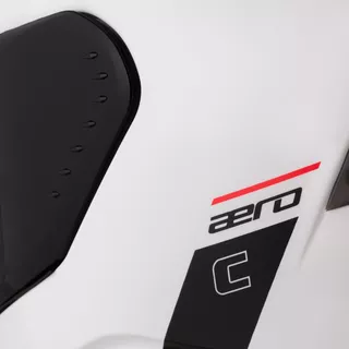 Motorcycle Helmet Cassida Aero Solid White/Black