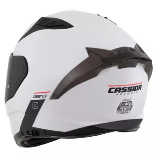Motorcycle Helmet Cassida Aero Solid White/Black